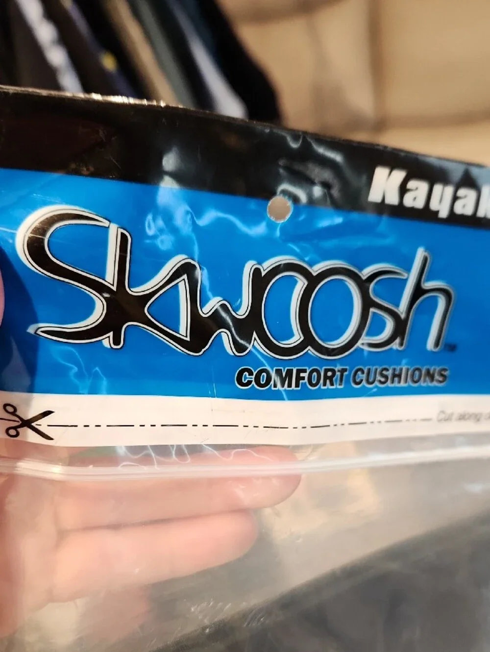 NWT Skwoosh Watersports Black Gel Comfort Seat Pad